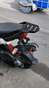 HONDA NAVI Powder Coated Motorcycle with Monorack Rear Rack - Black - Lifetime Warranty - Quality Guaranteed