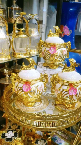 Pajangan Toples Keramik Mewah Set 3PC SW-24