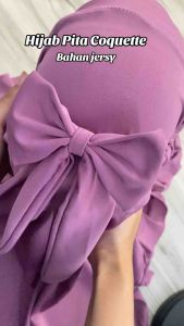 HIJAB INSTAN PITA ANAK RUFLE USIA 3-9 TAHUN • BERGO ANAK PITA COQUETTE CANTIK