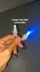 sepasang lampu LED T10 Lampu Led Jelly kedip