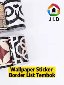 JieLiDa Best Quality Wallpaper Sticker Border List Tembok 10cmx5m Wallpaper Dinding Sale Termurah