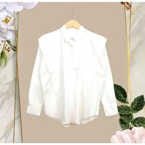 Kemeja Linen Wanita Oversize Atasan Wanita Modern