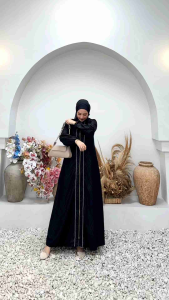 Arabian Yunita UK ML XL XXL bahan Jetblack Embos premium//Arabian Kekinian 2024//COD//Yunita Lestari fashion//