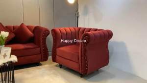 โซฟา ลัคชูรี่ Luxury ขนาด3 ที่นั่ง ราคาเงินสด 8900 บาท แถมหมอน 3 ใบ จัดส่งฟรี 54 จังหวัดเก็บเงินปลายทาง