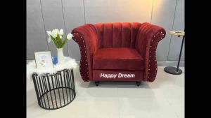 โซฟา ลัคชูรี่ Luxury ขนาด 1 ที่นั่ง ผ้าฮอลแลนด์หรือหนังเงาเลือกสีได้ในแชทจัดส่งฟรี 54 จังหวัดเก็บเงินปลายทาง