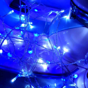 STARZ - Waterproof 100 LED Fairy String Lights 31V 10M Blue & White Christmas Decor EU Plug