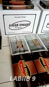 [ 4 PCS ]Sarung Pria dewasa gajah unggul sarung tenun pria kemasan DUS sarung hadiahan THR oleh oleh haji umroh sarung murah berkualitas sarung Lusi dobi putih dan hitam