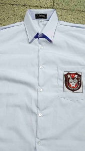 kemeja sekolah putih logo sablon sd lengan pendek mulai kelas 1-6