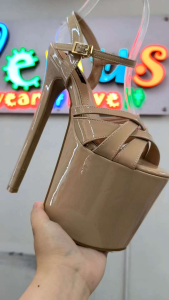 Elegant Pageant High Heel Platform Sandal Strappy 8inches 3colors available 36-40 sizes