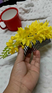 หวีสับ หวีดอกไม้ หวีสับดอกไม้สวยๆ พร้อมส่ง หวีดอกคูน