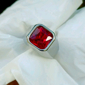 CINCIN BATU MERAH SIAM BANGKOK CUTTING RING TITANIUM