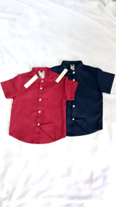 Kemeja Anak Terbaru Lengan Pendek Kancing 5 Kerah Shanghai