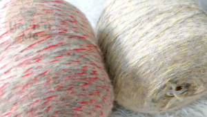 (3 màu) len mohair se loang kim tuyến phẩy cỡ sợi 2.0mm