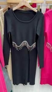 SETELAN BLINK RUMBAI BAWAH LENGAN PANJANG WANITA FASHION IMPORT