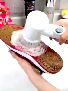 Sikat Pembersih Kamar Mandi Elektrik Spin 3 Head Brush Magic Brush 5in1 Rechargeable