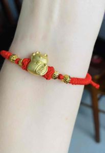 Vòng tay mèo bạc Thần Tài chiêu may mắn tài lộc