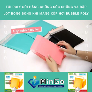 Túi Poly Gói Hàng 15x18cm Chống Sốc Chống Va Đập Lót Bong Bóng Khí Màng Xốp Hơi Bubble Poly