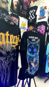 Paket Hemat 3 Pcs Kaos Sablon Full Belakang/ Kaos Motif Black Dinasty/ Kaos Korea/ Kaos Full Sablon Belakang/ Kaos Pria/ Kaos Wanita/01