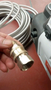 Bộ Cút Nối Nhanh Đầu Ra Máy Xịt Rửa Xe Áp Lực Cao ( bằng đồng ren22mm)