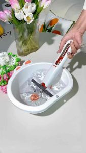 【SG STOCK】Hands-Free Lazy Sponge Mop : Household Cleaning Tool Glass Bathroom Toilet Gap - Absorbent Brush