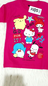 t-shirt Kaos Sanrio Anak Perempuan Cotton 30s 1-10 Tahun