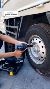 APR Impact Wrench Jumbo 1850NM AP33 PROMAX+ 99v 2 baterai 15cell buka baut truck mobil motor cvt