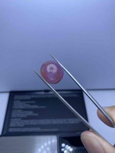 2245-ĐÁ SAPHIA HỒNG (THIÊN NHIÊN) size To có rạn( không xử lý)