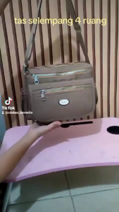 Tas Wanita 3 Ruang Asmonna Salur Motif Tas Selempang Terlaris