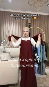 Set CropTop ( Dress FREE Croptop )