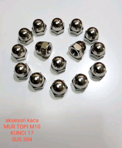BAUT MUR TOPI M10 STAINLESS STEEL SUS 304 END CAP CAP NUT