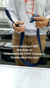 Ikat pinggang canvas Anti X-Ray  BANDARA kepala Angkat Baru pjg 115cm
