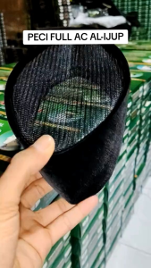 Peci Songkok Kopiah Kopeah Kopya Full ac hitam al ijup Tinggi 7cm 8cm 9cm 10cm