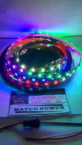 led strip rgb ws2811 12v 300 led ic asli pcb hitam