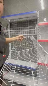 (Compo 2c )Rổ mỳ gắn kệ siêu thị / Rổ đựng mỳ tôm siêu thị