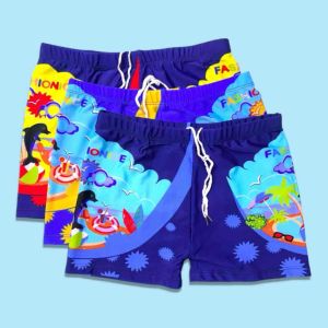 Kids 4-7 Yrs Old Sport Swim Trunks: Quality Drawstring Swimming Trunks for Beach & Pool