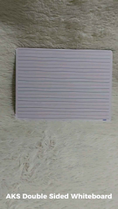 AKS Double Sided Whiteboard 9x12 inches (blue-red-blue lines and blue lines only)