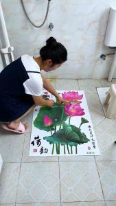 Decal dán tường hoa sen [ nhiều mẫu]