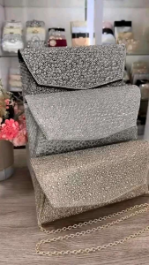 Tas Pesta MYLA Embellished Crystal Envelope Clutch