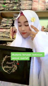 Mukena Dewasa Terusan Lesti 3 in 1 Crinkle Airflow Premium