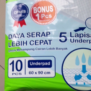 UNDERPAD PAMPERINDO UKURAN XL 60X90 1 PAK( 11 LEMBAR)