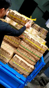 100 Túi giấy gói hàng đựng đánh rau củ loại dày bền có nhiều size