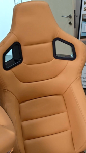 Sports Racing Bucket Seat for Classic Land Rover Defender 1985-2016 (Pair) Installation Included. Bespoked Classy Premium Upholstery