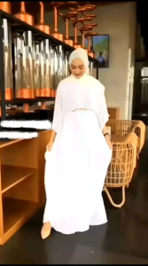 Kaftan Lebaran Terbaru 2025 Ceruty Ful Furing Jumbo Mewah Aplikasi Mutiara Baju Kaftan Remaja Viral