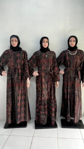 Gamis Motif Etnik Murah & Gamis D.Silk
