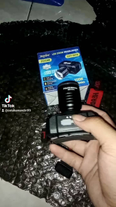 Senter Kepala Zoom ZXT-3018 LED Super Terang 100 Watt cahaya putih kuning 3 Mode