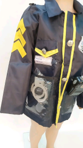 Ready Stock Cosplay Kids Children Police Career Occupation Costume Pakaian Kanak-kanak Polis Hari Kerjaya
