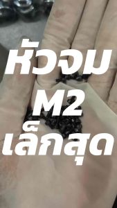 สกรูหัวจมดำ M.2 เหล็กชุบดำ 4/5/6/8/10/15/20/25 มิล ราคาส่ง 100ตัว