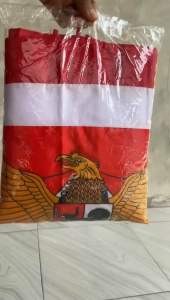 BENDERA BACKGROUND GARUDA BATIK 10 GELOMBANG