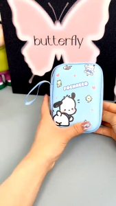 🇲🇾Readystock🇲🇾 Cartoon data cable storage box 卡通数据线收纳盒 Portable Travel Earphone Organizer Storage Bag Charger Data
