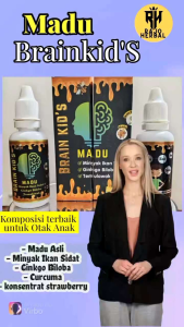 Madu Brain Kids isi 2 botol: Meningkatkan Kesehatan & Daya Ingat Anak